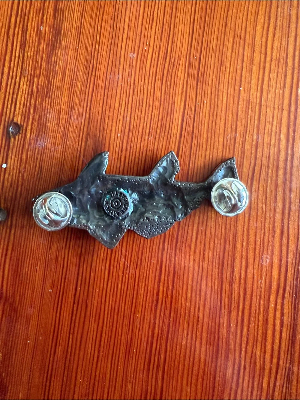Red drum pin, pewter redfish pin, redfish brooch, redfish pin